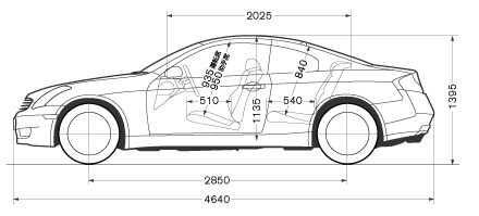 350gt coupe side diagram